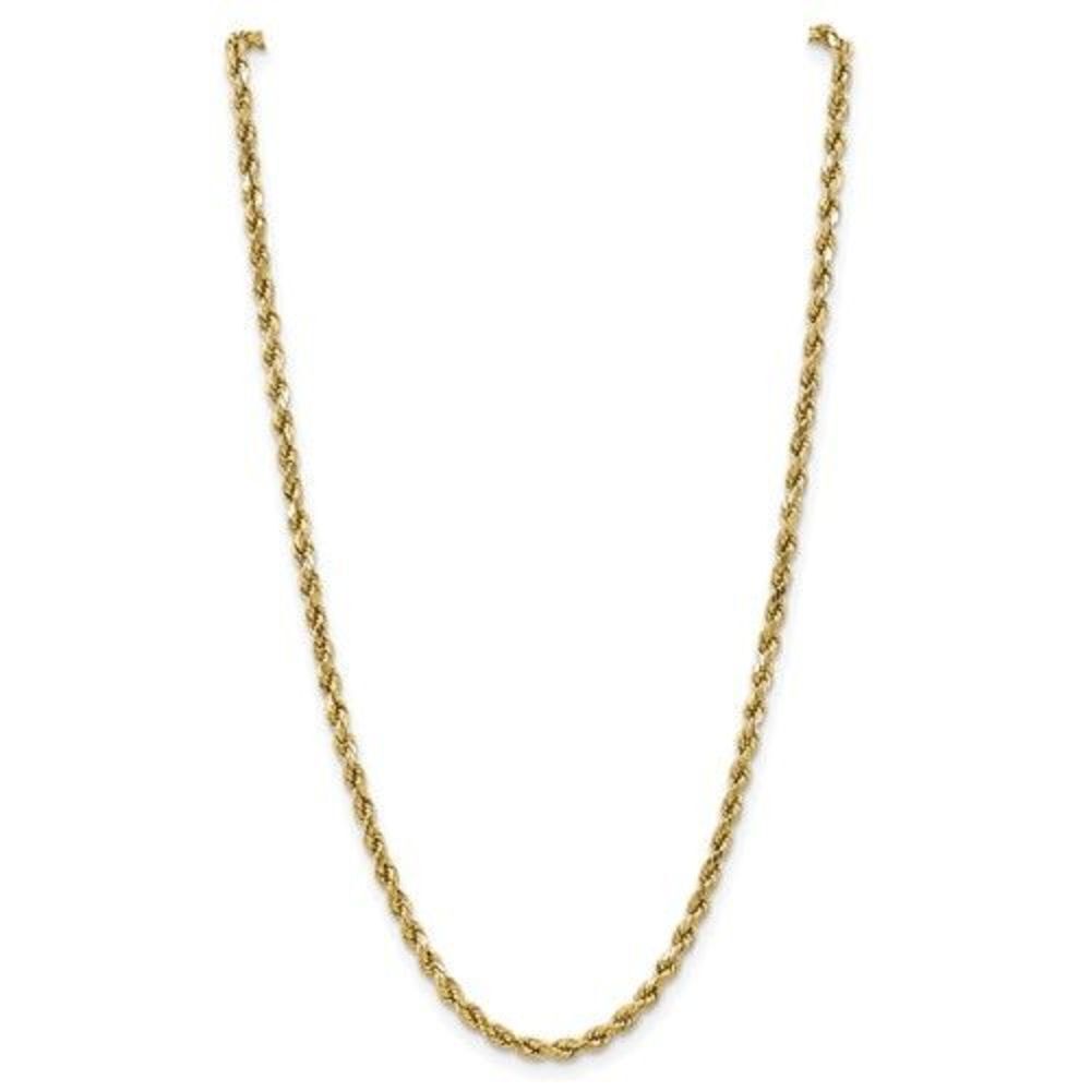 10k 4.9mm Semi-solid Diamond Cut 24 inch  Rope Chain